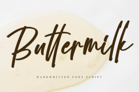 Buttermilk: A Script Font for Elegant, Modern Designs
