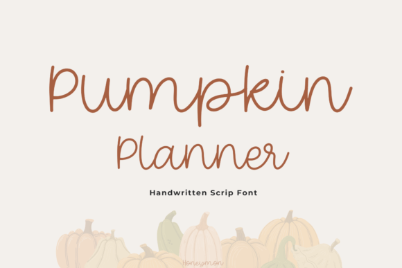 Embrace Autumn Charm with the Pumpkin Planner Font