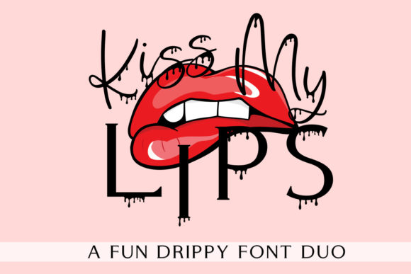 Kiss My Lips: A Modern Serif and Script Font Duo for Creative Projects