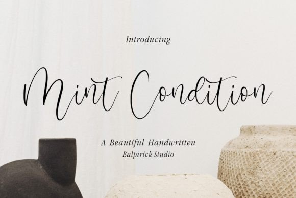 Mint Condition: A Fresh Take on the Modern Script Font