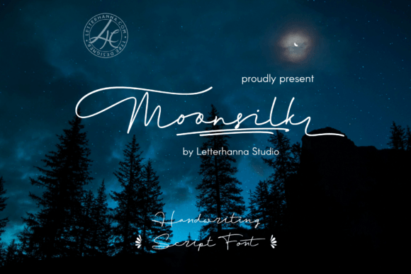 Moonsilk: A Handwritten Script Font for Modern Creators
