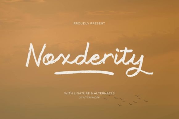 Noxderity: The Flowing Brush Script for Modern Design