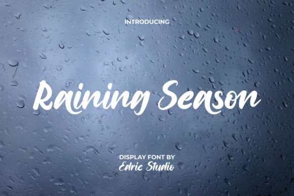 Raining Season: A Modern Calligraphic Script for Creative Brands