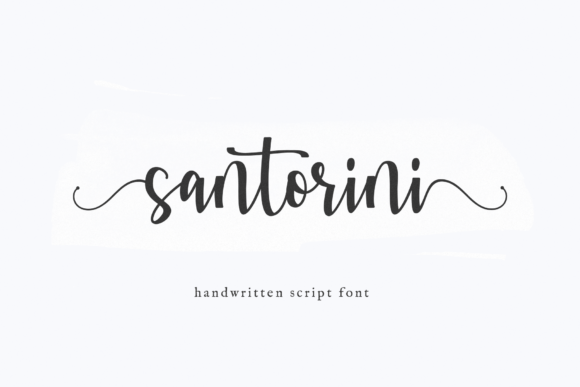 Santorini: The Modern Script Font for Farmhouse & Wedding Designs