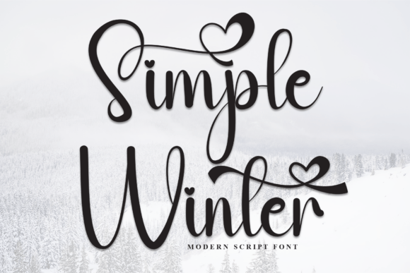 Simple Winter: A Script Font with Heartfelt Charm