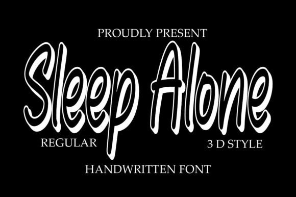 Sleep Alone: A Modern Script Font for Clean, Professional Design