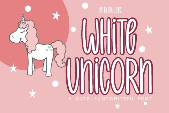 The Whimsical Charm of White Unicorn: A Creative Font Guide