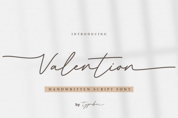 Valention: The Script Font with a Romantic Edge