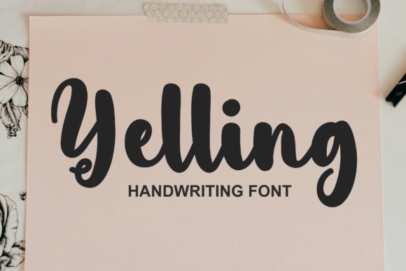 Yelling: The Elegant Script for Modern Design